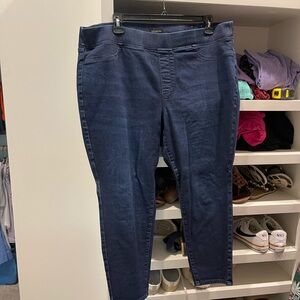 Talbots Blue Jeggings Classic Denim Style Size 22 PETITE